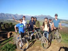 Samen met de familie een wijngebied van Zuid-Afrika verkennen gaat uitstekend met de fiets