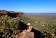 Het Waterberg Plateau biedt een spectaculair uitzicht over het national park