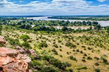 De Limpopo rivier stroomt door Zuid-Afrika, Mozambique, Botswana en Zimbabwe