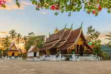De Wat Xieng Thing is een van de grootste tempels in Luang Prabang, Laos